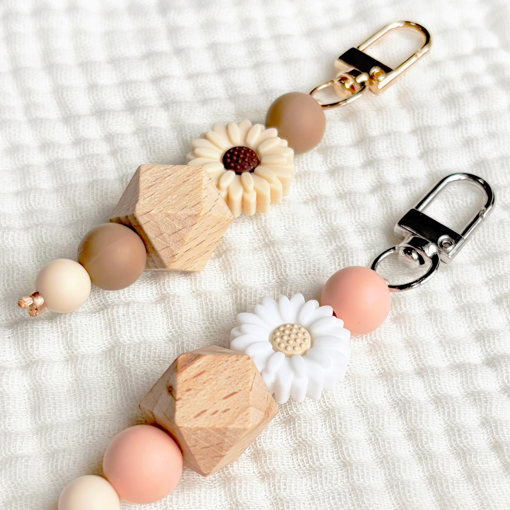 Sleutelhanger met bloem